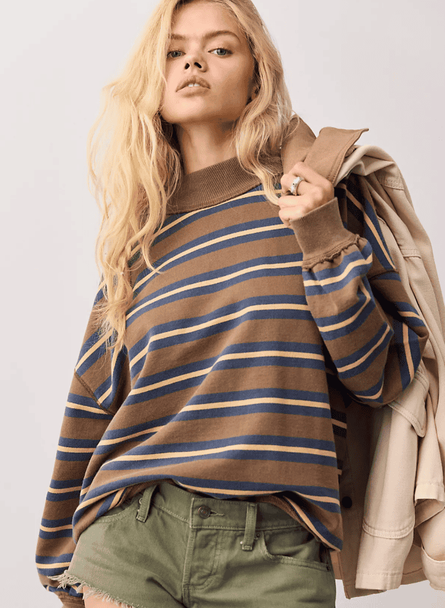 Palm Springs Striped Pullover