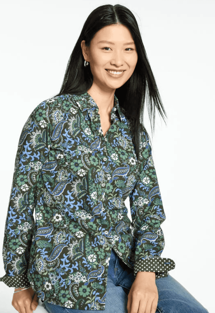 Talbots Modern Classic Shirt in Verdant Floral