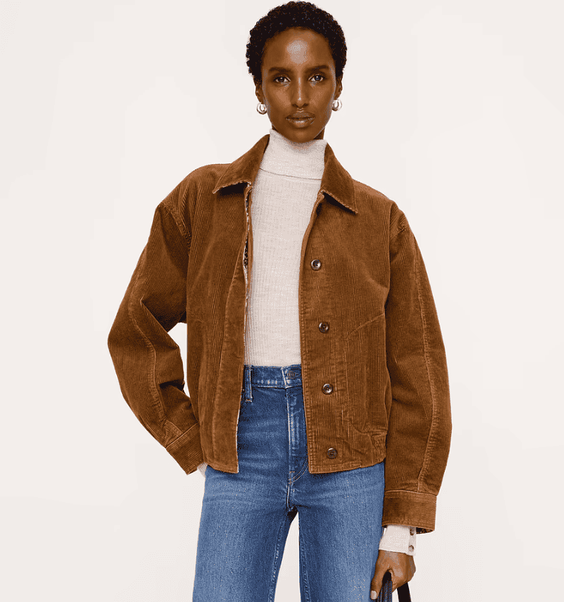 Banana Republic Corduroy Bomber Jacket