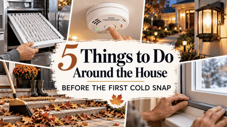 5 Things to Do Around the House Before the First Cold Snap