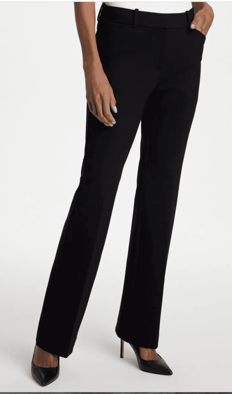 emme slim bootcut ponte pants