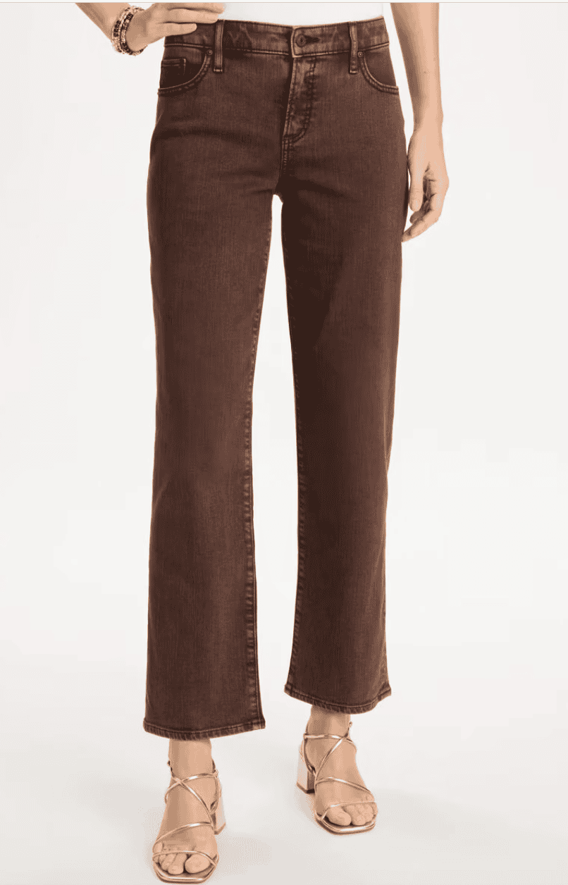 girlfriend straight ankle jeans
