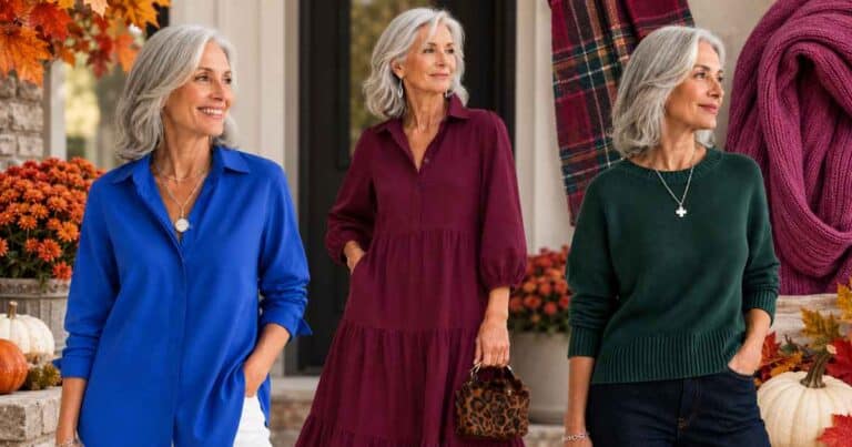 5 Rules for Fall Dressing That Make Silver Hair Shine