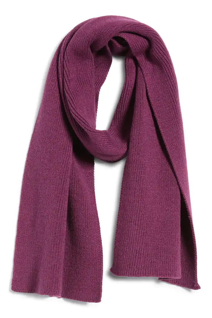 plum scarf