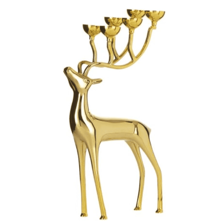 Gold Deer Candelabra