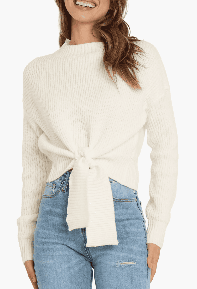 Captivate Tie Hem Sweater