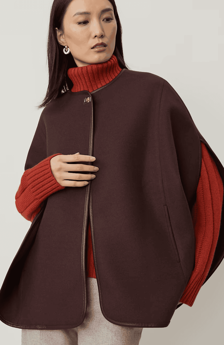 Buckle Cape Poncho