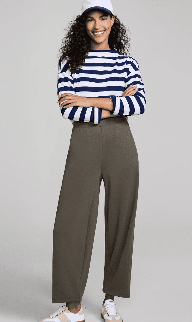 Women's Sport Knit High Rise Barrel Ankle Pants