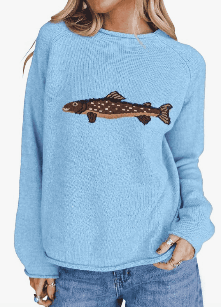 Fish Graphic Sweater
