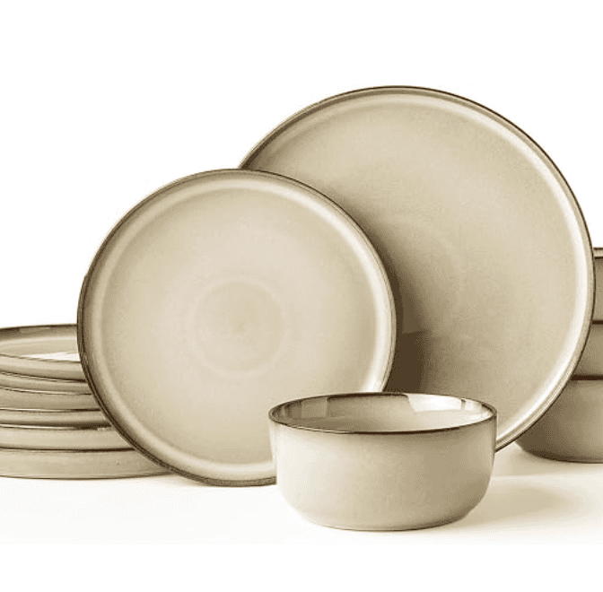 Reactive Glaze Stoneware Dinnerware Set
