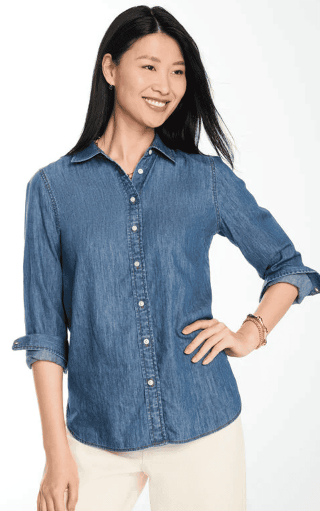 Talbots Denim Modern Classic Shirt