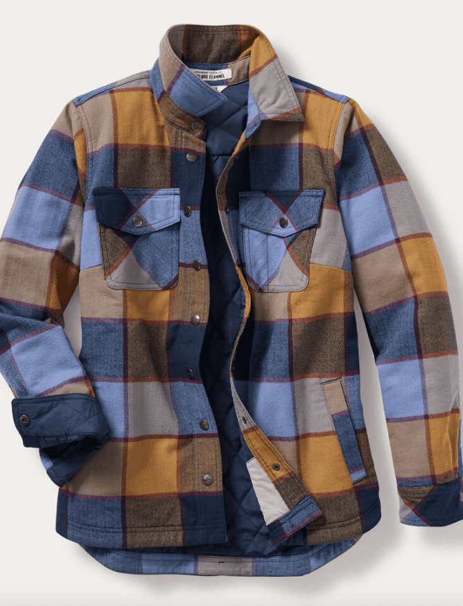Duluth Trading Co. Folklore Flannel Insulated Shirt Jac