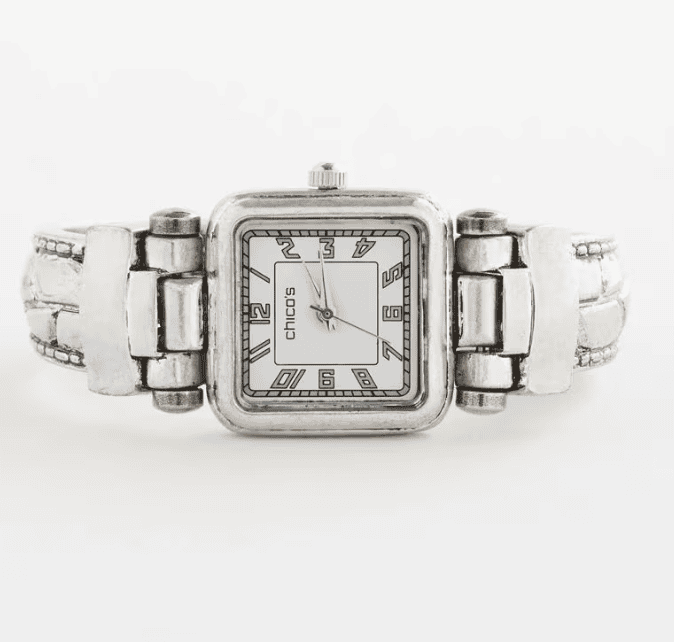 Chico's Originals Vintage Silver Cuff Watch