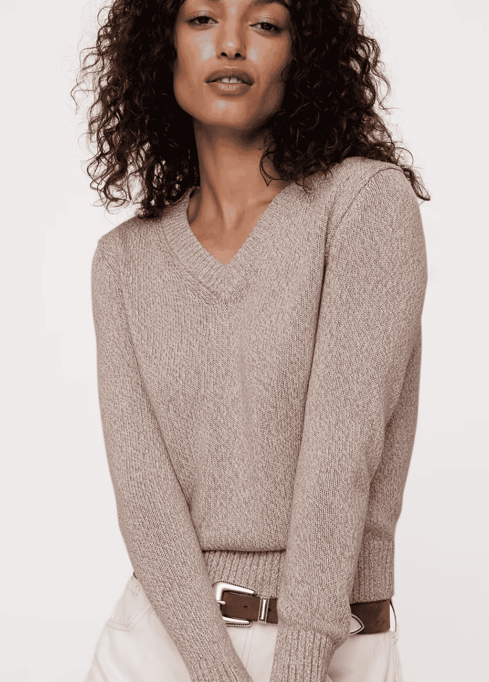 banana republic silk v neck sweater