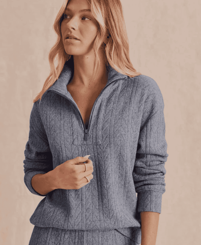 splendid sweatersoft quarter zip