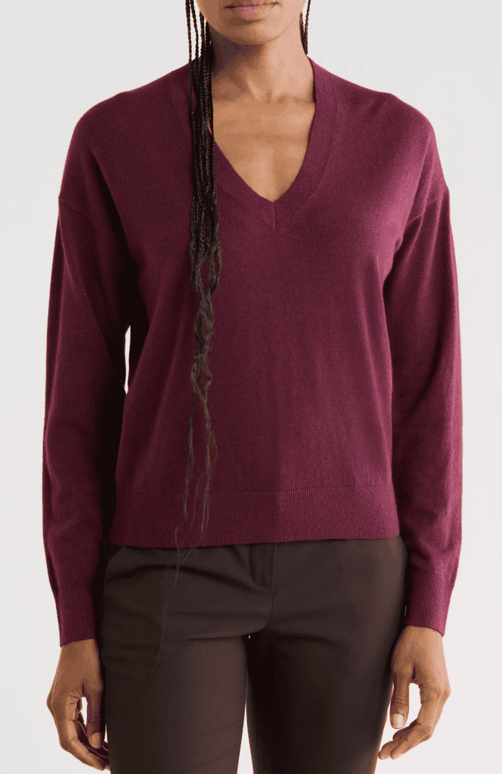 nordstrom rack vneck pullover sweater