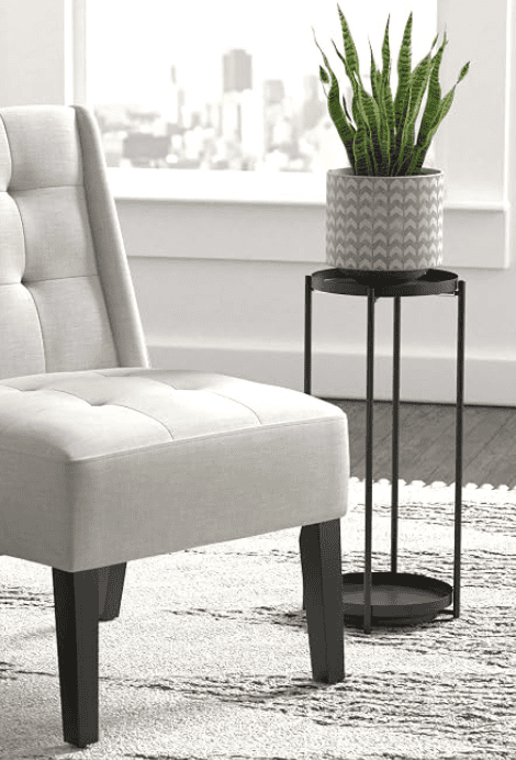 amazon basics two tier metal plants stand