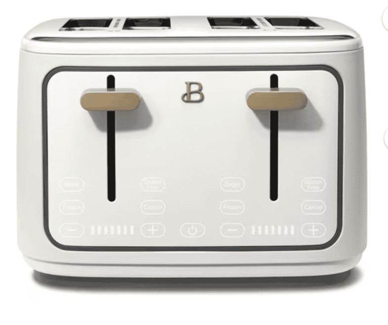 Beautiful by Drew Barrymore 4-slice toaster in White Icing