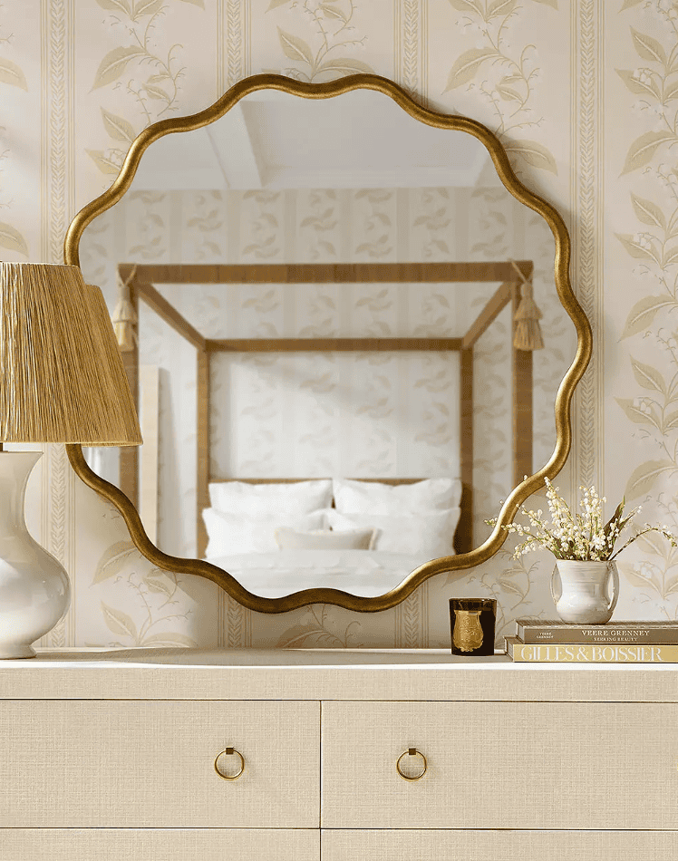Serena & Lily Wave Round Mirror