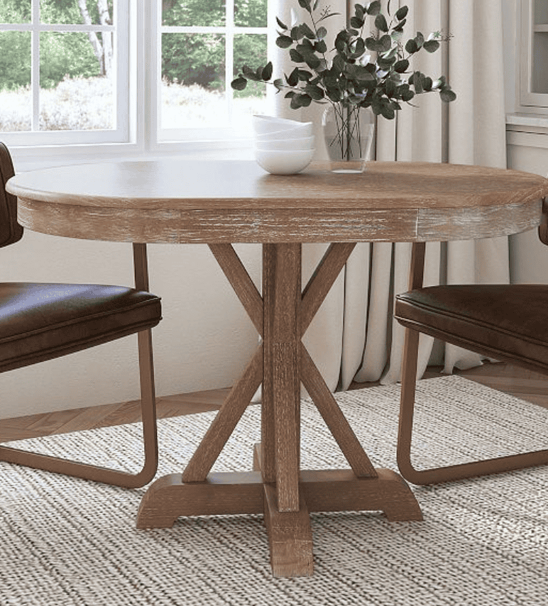 Pottery Barn Hyeres Oval Pedestal Dining Table