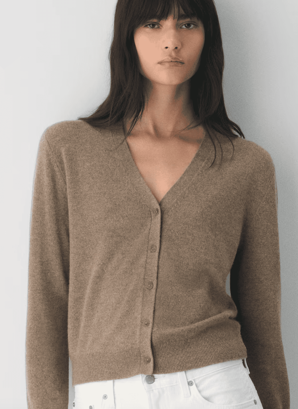 Aritzia Bare Cashmere Laureate Cardigan