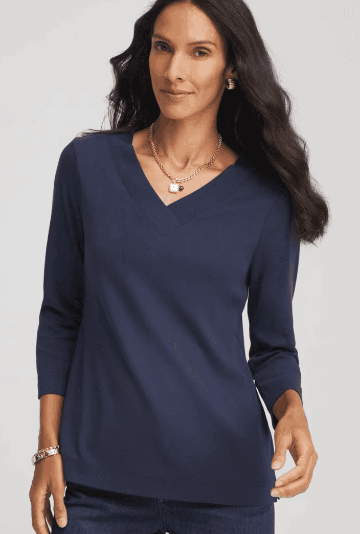 Pima Cotton 3/4 Sleeve Tee