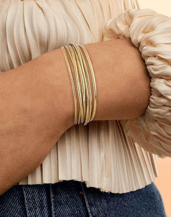 Ross Simons Italian Flex Multi-Row Bracelet