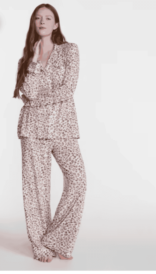 Joyspun Dreamy Soft Notch Collar 2-Piece Pajama Set