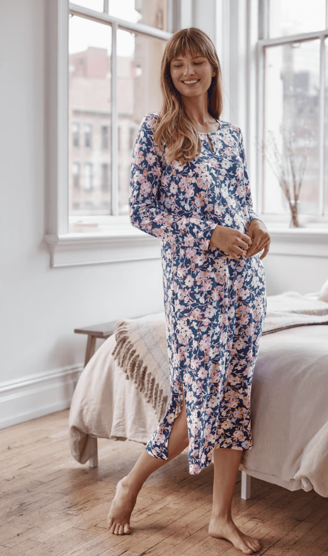 J. Jill Sleep Ultrasoft Long-Sleeve Gown