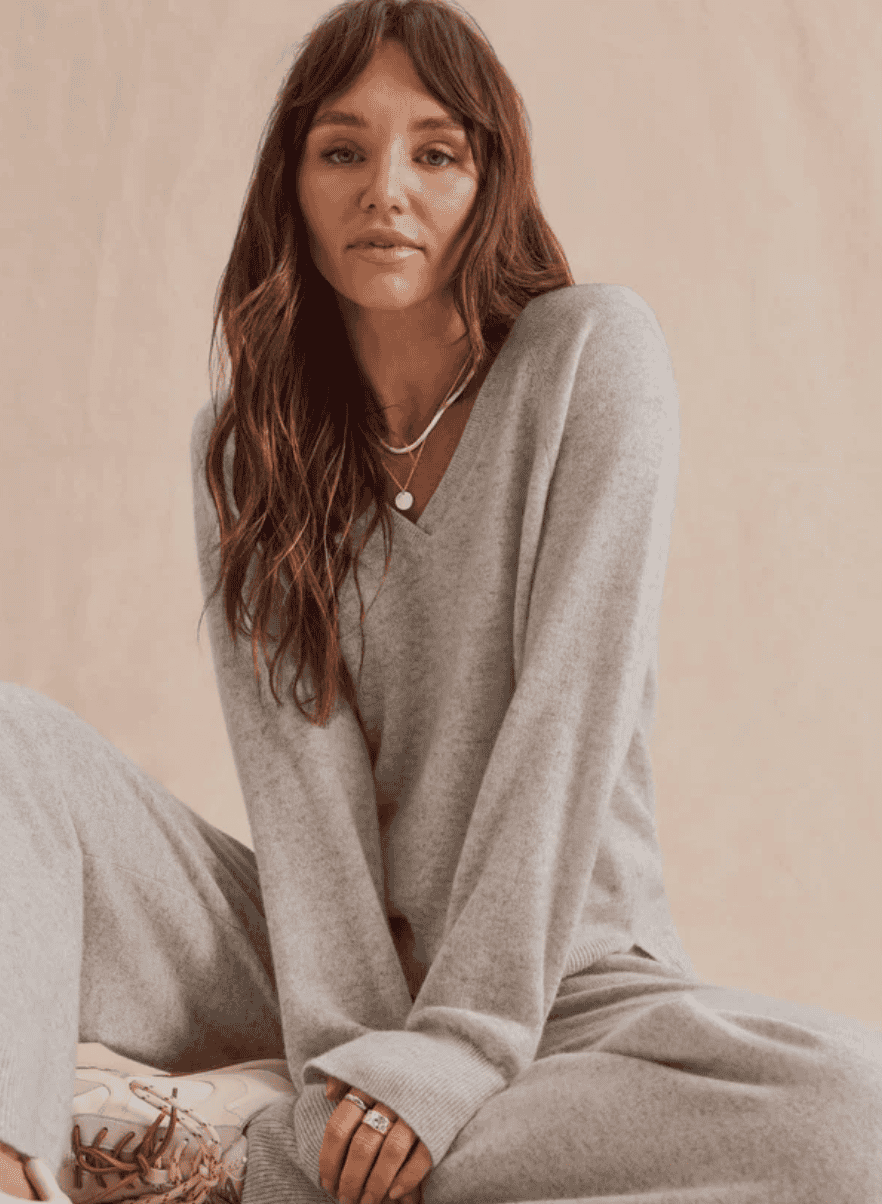 Splendid Tori Cashmere V-Neck Sweater