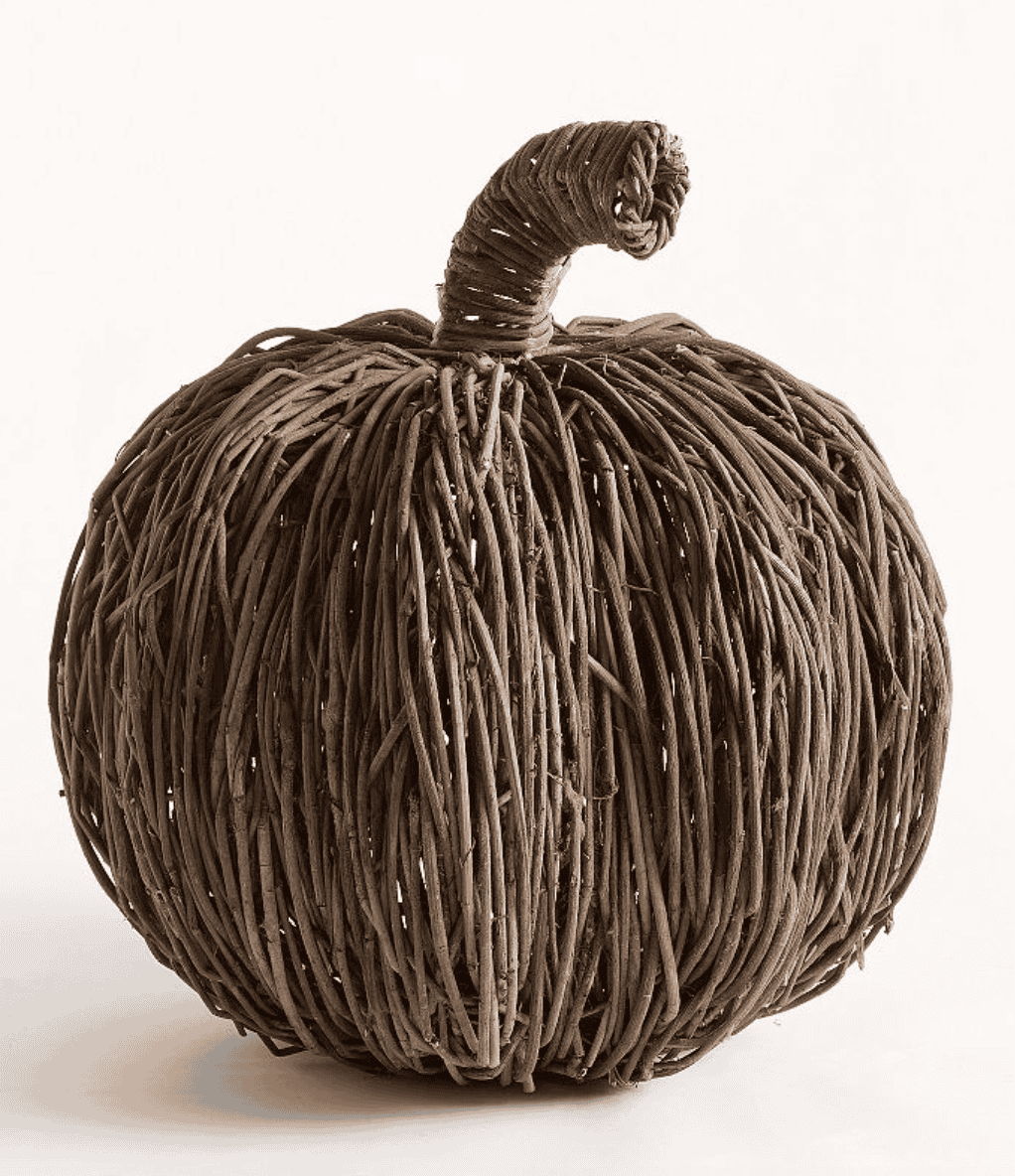 Pottery Barn Woven Vine Pumpkin