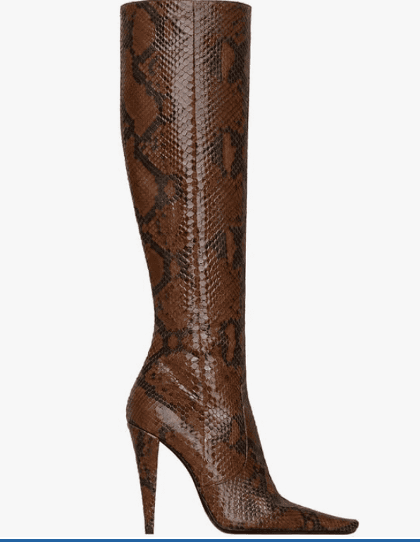 Saint Laurent 77 Boots in Python