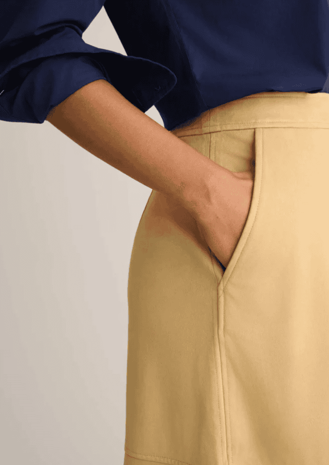 UNTUCKit Faux Suede Amalia Skirt