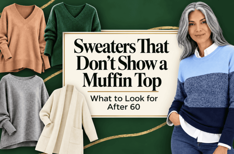 Sweaters That Don’t Show a Muffin Top: What to Look for After 60